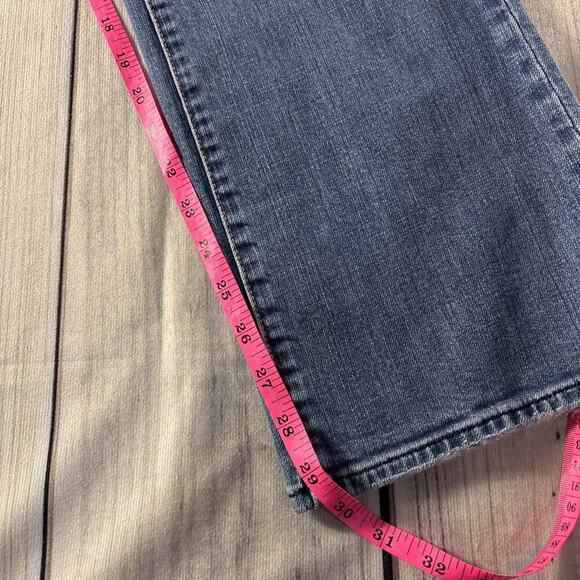 GAP 1969 9.5” Rise Flare Jeans Women's Blue Denim Size 14 Stretch - Picture 8 of 10